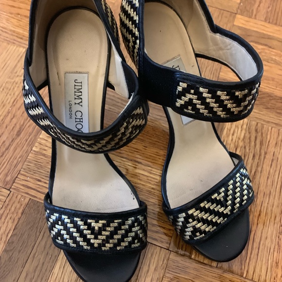 Jimmy Choo Black and Gold Heels - Great Condition! - Picture 5 of 8